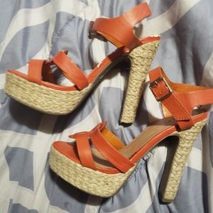 Orange heels